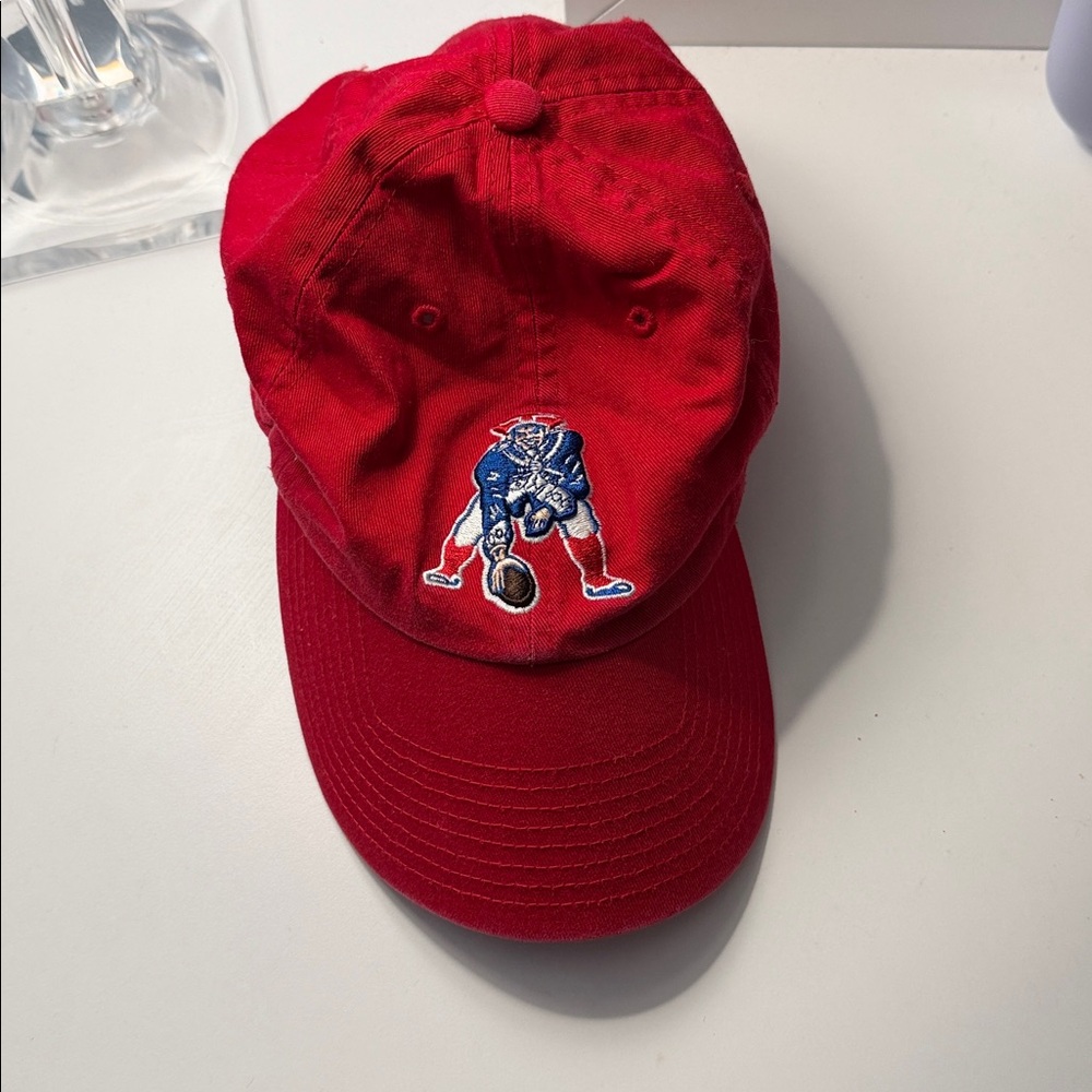 '47 NFL New England Patriots Vintage Logo Patriots Man Red Baseball Cap OSFA
